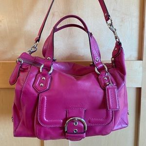 Leather Coach purse — perfect for Spring!